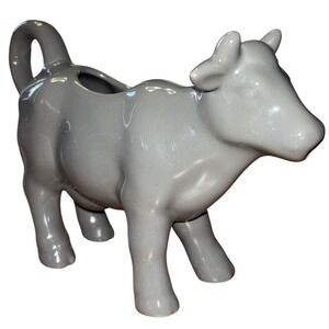 Food Network Grey Cow Creamer Pitcher Coffee Creamer Gravy Syrup